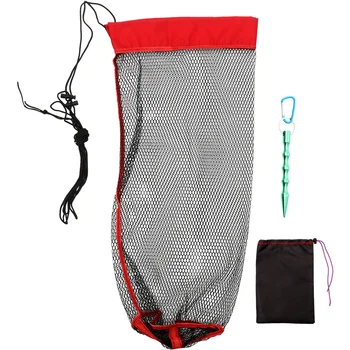 1 комплект, чанта за подводен риболов, градинска мрежата на съвсем малък, преносим риболовен притежателя на черен вложка