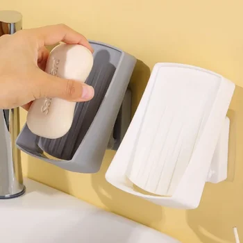 Сгъваема Кутия за сапун на Едро, Креативна Перфорационная паста без източване, Регулируем Голяма Пластмасова кутия за сапун с водоустойчив подшипником