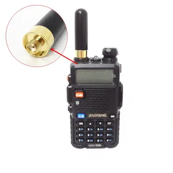 4 бр./лот SRH805S SMA-F SRH805S SMA-F Дамски Двухдиапазонная Антена за Радио Baofeng GT-3 UV-5R BF-888s