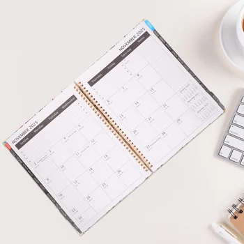 Месечен planner, Календар за планиране, Офис График, Бележник, на английски График, Преносими Офис Ученически пособия