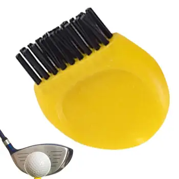 Многофункционален инструмент за почистване на стикове за голф Преносима четка за стикове за голф с инструмент за заточване на фуги за голф джобен размер