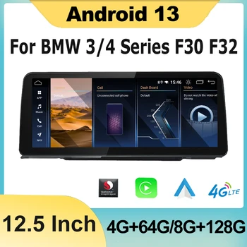 Безжична Carplay Auto Android 13-12, 3 Инча За BMW 3-4 Series F30 F31 F32 F33 F35 F36 Авто Радио Мултимедиен DVD Плейър GPS Стерео