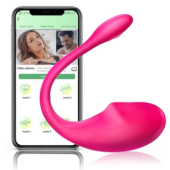 Секс-играчки Bluetooth G Spot, дилдо, вибратор за жените, приложение, Безжично дистанционно управление, Дамски бикини с вибрираща яйцевидным клитора за възрастни