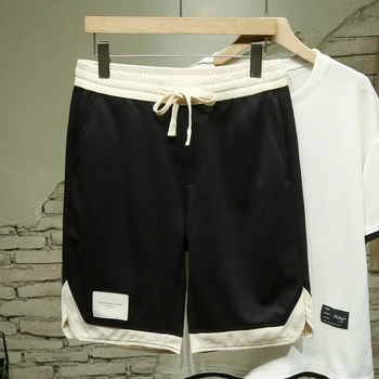 Летни мъжки ежедневни панталони оверсайз Корейската мода в стил Хай стрийт, Свободни преки баскетболни шорти Плюс размер 5XL 6XL 7XL 8XL