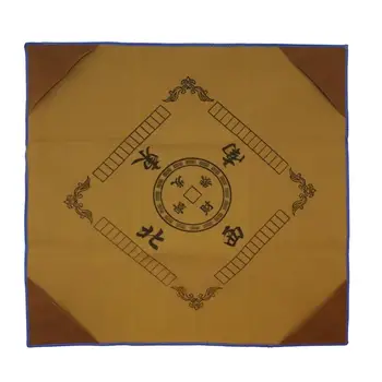 Подложка за маса Mahjong, тканевое покритие, Тиха устойчива на плъзгане игра на карти 37x37 инча
