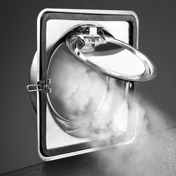 100/150 mm Готварска печка от неръждаема стомана, Обратен клапан абсорбатори, Кръгла лулата, Клапата на задна скорост за вентилация на въздуховоди, Решетка за кухня Acc