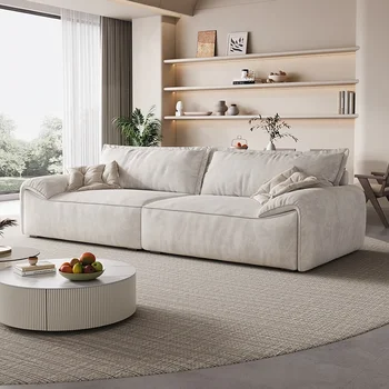 Секционни бял диван в хола Мързел Nordic Floor Луксозен диван в хола Модерна спалня Fauteuils Обстановка на салон за красота