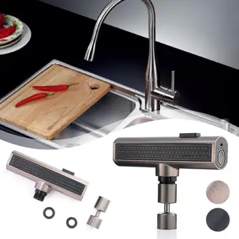 Дигитален дисплей на температурата на водопада, смесител за измиване на U1Q5 за мивка със студена течаща вода или кухня
