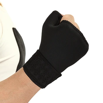 1 Чифт Меки Дишането на Боксови ръкавици, Регулируема Подкрепа ръкавици на половината от палеца, Универсална защита на китките, Дланите, палеца