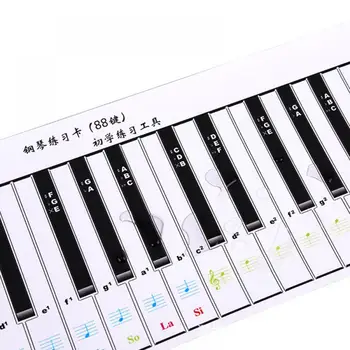 Преносим водоустойчив Гъвкава 88-ключ клавиатура е-пиано клавиатура, тренировочная карта