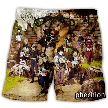 phechion Нови мъжки/дамски ежедневни панталони с 3D принтом аниме 