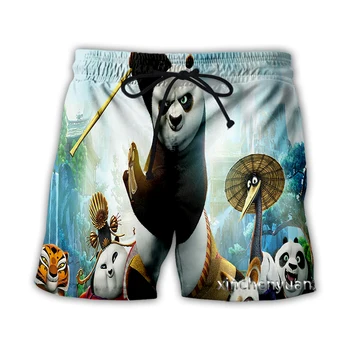 Xinchenyuan Нови мъжки/дамски ежедневни панталони с 3D-принтом животински Панди, модни градинска дрехи, Мъжки свободни спортни шорти T67