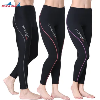 Изолирана панталони за гмуркане унисекс с дебелина 1,5 мм, панталони за гмуркане с прерязано за мъже и жени, зимни панталони за каране на платноходка, за да сърфират