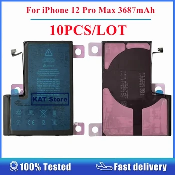 10 бр./лот За iPhone 12 Pro Max Батерия A2466 3.83 Млн В 3687 ма Резервни Части За Замяна С Лесно Снимаемой Стикер