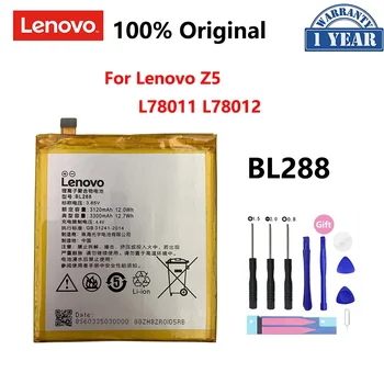 100% Оригинална батерия от 3300 mah BL288 за Lenovo Z5 L78011 L78012 батерии за телефон Bateria