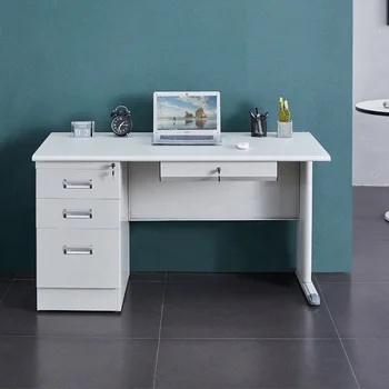 Цена директно от производителя, офис маса, бяла маса в съвременен стил, с чекмеджета