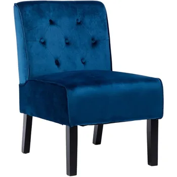 Стол Freemax с акцент от нежната тъкан, Без Подлакътници, за почивка, Сладко Декоративно стол-чехъл е, Малка Единична диван-стол с дрямка за L