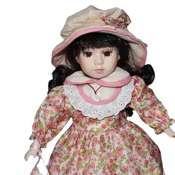 Керамична кукла Модел хора Красива кукла принцеса в селски стил Миниатюрни Порцеланови Фигурки за украса на Подарък на децата на рожден Ден