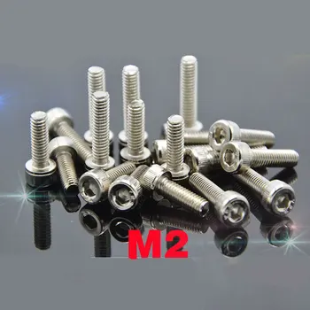 M2 x 4 5 6 8 10 12 - 18 мм Бял Никелирани Винт с Шестоъгълни Глави от Легирана стомана марка 12,9 САМ Моделът Мебели за дома Закопчалката