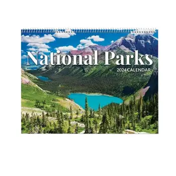 Календар на националните паркове в 2024 година Декоративни Месечни стенни календари със снимки от национални паркове в 2024 година Декорация за вашия домашен офис