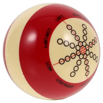 Билярдна топка от смола за многократна употреба билярдна топка Голяма билярдна топка с модел под формата на точки Ориентир Бильярдное тренажерное обзавеждане за тренировки