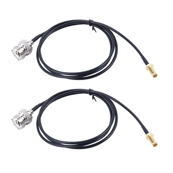 2 щепсела на SMA за UHF SO239 PL259 кабел-адаптер 1 м