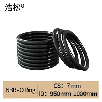 О пръстен от NBR CS 7 мм ID 950 мм ~ 1000 мм оборудване запечатване на уплътнението Маслостойкая Шайба Кръгла форма и черен бутадиен-нитрильного каучук
