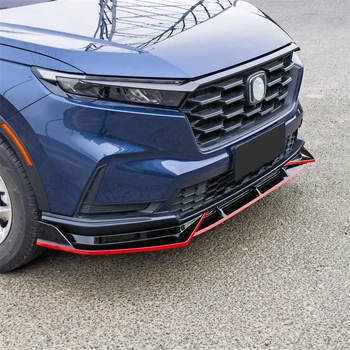 За 3ШТ ABS дифузор предна броня за устни 2023 Honda CRV устойчив на удари лъскаво черен бодикит Аксесоари