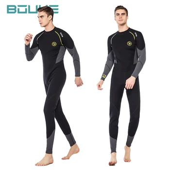 Мъжки пълно боди, неопрен 3 мм Водолазный костюм, Защита от uv UPF50 +, Костюми за гмуркане, гмуркане с шнорхел, сърф, подводен риболов.