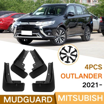 Автомобилни Предните И Задните Калници Калници На Крило Защитен Калник На Задно Колело За Промяна На Mitsubishi Outlander Phev Аксесоари