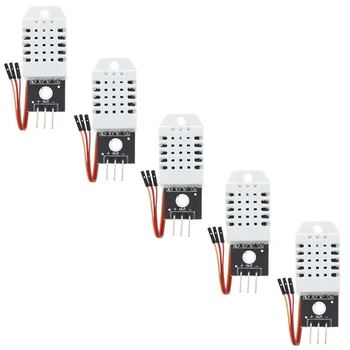 Сензор за температура и влажност за Arduino, за Raspberry Pi - включително и кабел за свързване, 5 парчета, Лекота на инсталиране, лекота на използване