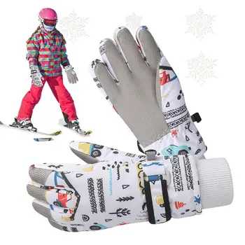 Минерални ски ръкавици, ръкавици без пръсти, сгъстено ветроупорен ръкавици, мини, топло зимно облекло за сноуборд, ски, катерене, бягане