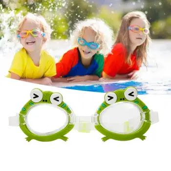 Плувни Очила С Меки Очила За Гмуркане С Висока Разделителна Способност Защита На Очите Мода Карикатура Маймуна, Жаба Детски Очила За Плуване