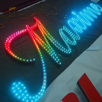Специална led осветление, за светлинни знаци, едноцветни пълноцветни led букви, показващи дума