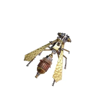 Механични насекоми в стил steampunk, метална модел на пчела, комплект за самостоятелно сглобяване, играчка-пъзел, 3D пъзели, играчки за деца и възрастни