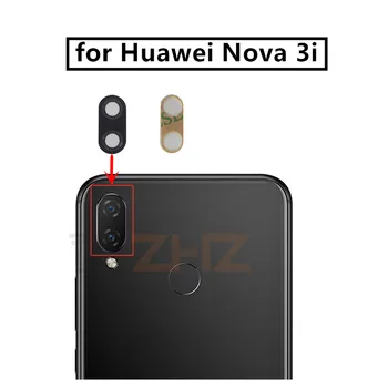 2 елемента за камерата Huawei nova 3i Стъкло на Задния обектив на Задната камера Стъклена леща с лепило Смяна Ремонт, Резервни Части