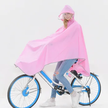 Сигурен Велосипеден Дъждобран със светлоотразителен ръба, Дъждобран-Пончо С качулка, Ветрозащитная Дъждовна Наметало, Мобилен Велосипеден калъф за употреба в снежна време