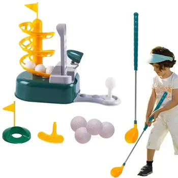 Детски играчки за голф Игри на Голф Гъвкави Стика за голф, за деца Обзавеждане за обучението голф Образователни Играчки Многофункционални игрища на открито