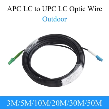 Оптичен проводник UPC LC в APC LC Оптично Преобразуване Однорежимный 1-жилен Външен Удлинительный Кабел Пластир кабел 3 M/5 M/10 М/20 М/30 М/50 М
