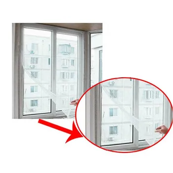 Проста Удобна самозалепващи мрежа за прозорци, Невидима завеса против комари, направени от ръце, Трайна защита от вредители FBE3