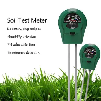 1бр 3 В 1 Тестер за PH на Почвата Измерител за Киселинността на Растения Влагомер, Определени За Проверка на Влажност на Почвата, Градински Инструменти, Инструменти За Засаждане на Инструменти За Грижа За почвата