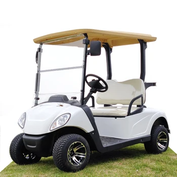 Нов продукт, отлична електрическа количка за голф, 2-местна, директни продажби, с фабрики, доставка на 30-35 дни, количка за голф и на 2 места