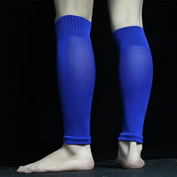 1 Чифт диша чорапи и без чорапи за краката, професионални футболни щитове за долната част на крака, фиксирани гамаши, опаковане на краката за защита на телета